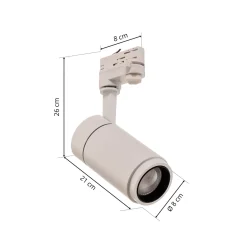 Arcchio Nanna LED-kiskovalaisin, valkoinen, 3000K, 21W