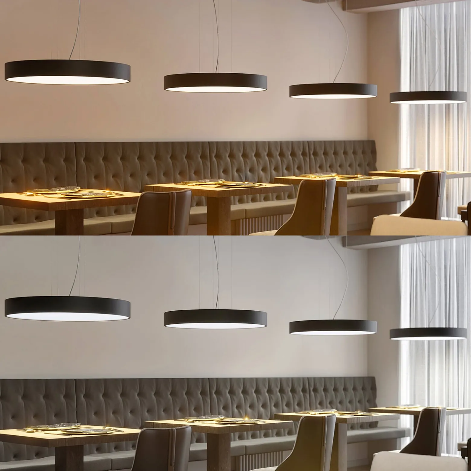 Arcchio Noabelle -LED-riippuvalaisin, musta, 80 cm
