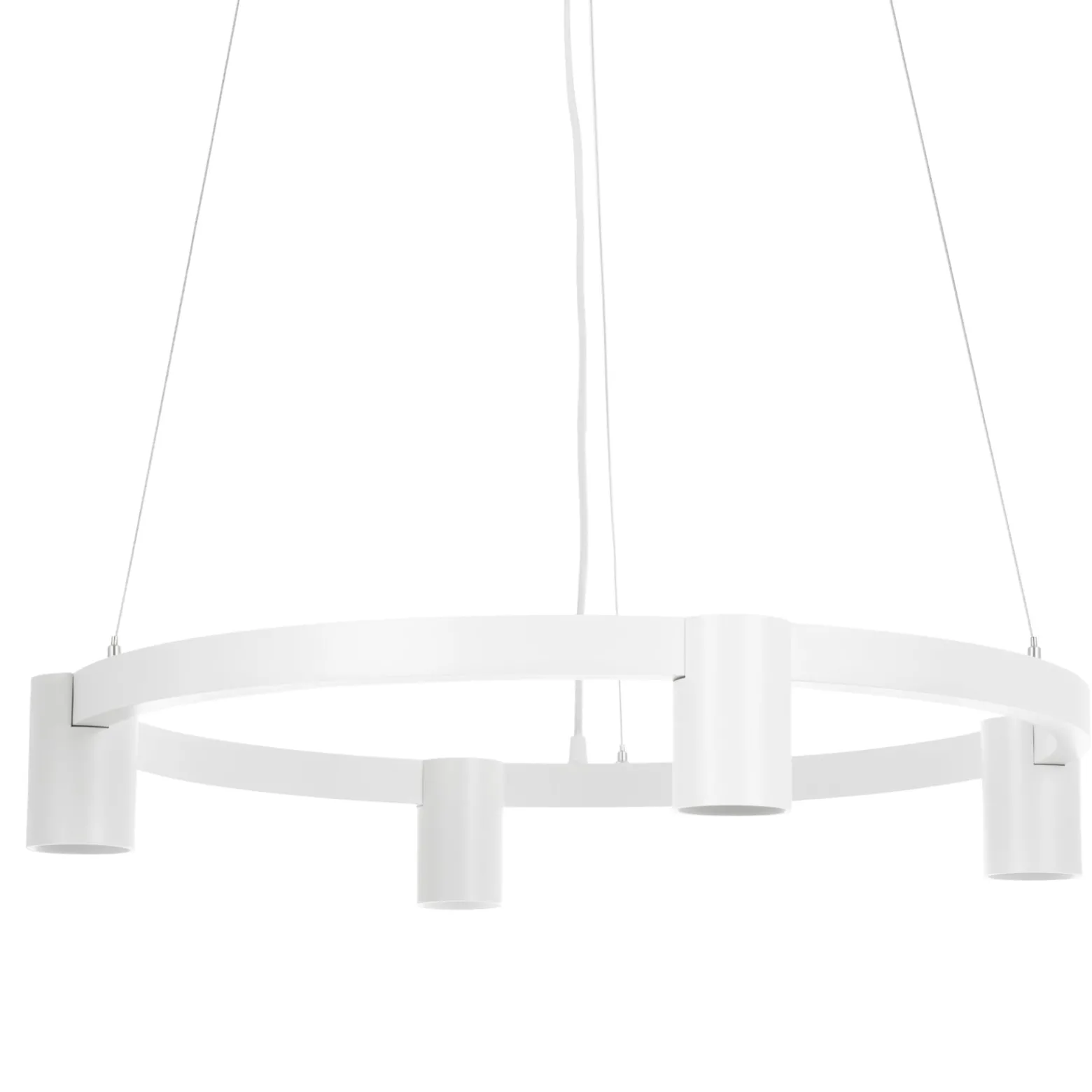 Arcchio riippuvalaisin Brinja, valkoinen, Ø 64 cm, 4-lamppuinen, GU10