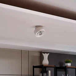 Arcchio Rotari LED-kattovalaisin, valkoinen, 12 cm, kääntyvä