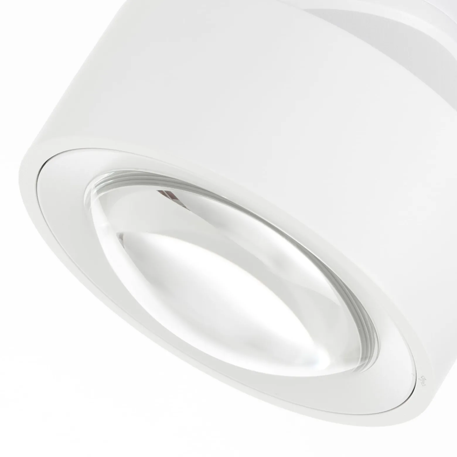 Arcchio Rotari LED-kattovalaisin, valkoinen, 12 cm, kääntyvä