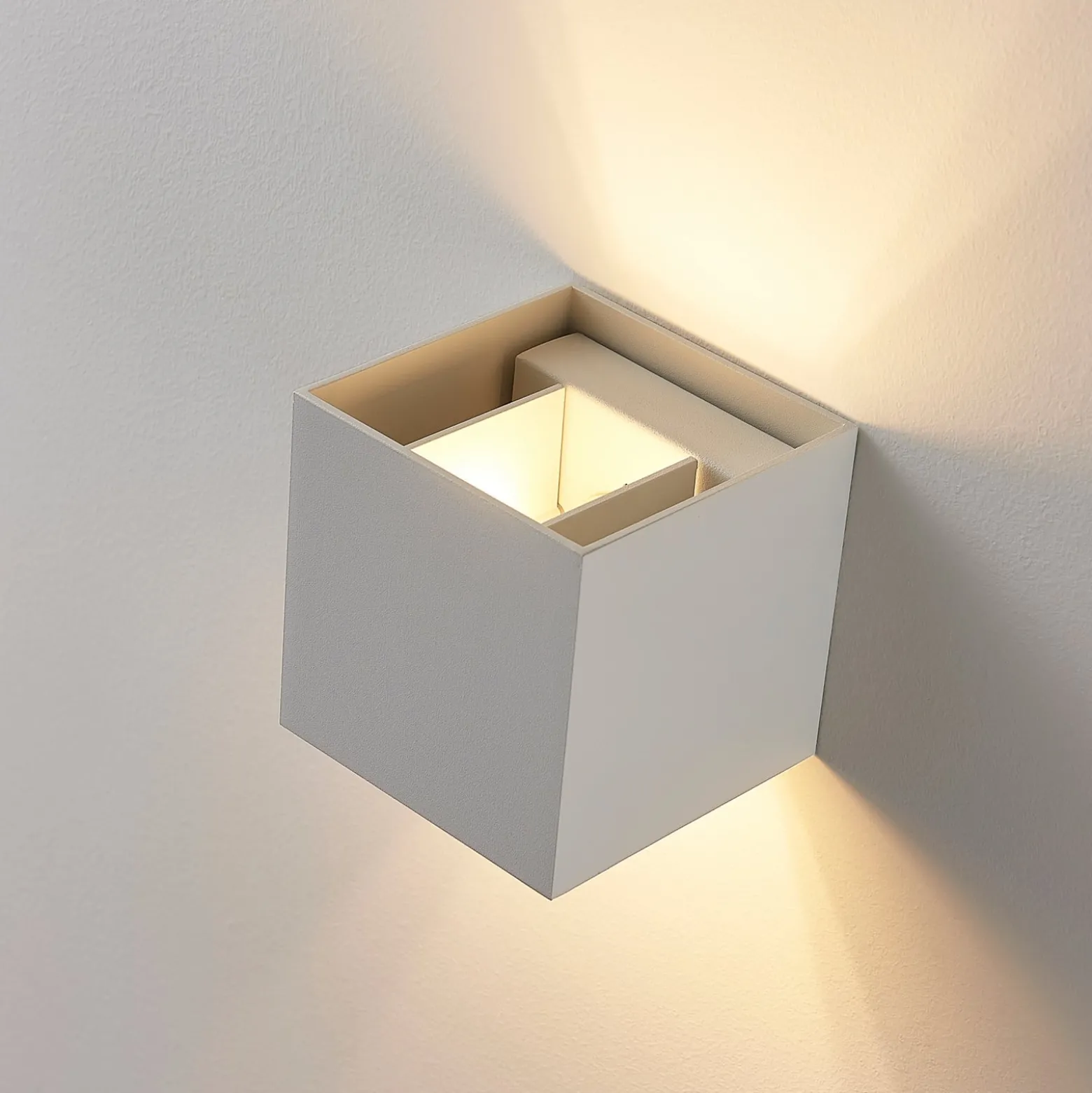 Arcchio seinävalaisin Zuzana, 2 kpl, valkoinen, G9, 10 cm leveä