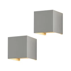 Arcchio seinävalaisin Zuzana, 2 kpl, valkoinen, G9, 10 cm leveä
