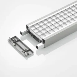 Arcchio Susi LED toimisto-riippuvalaisin, hopea, 120 cm, 4000K, DALI
