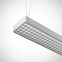 Arcchio Susi LED toimisto-riippuvalaisin, hopea, 120 cm, 4000K, DALI