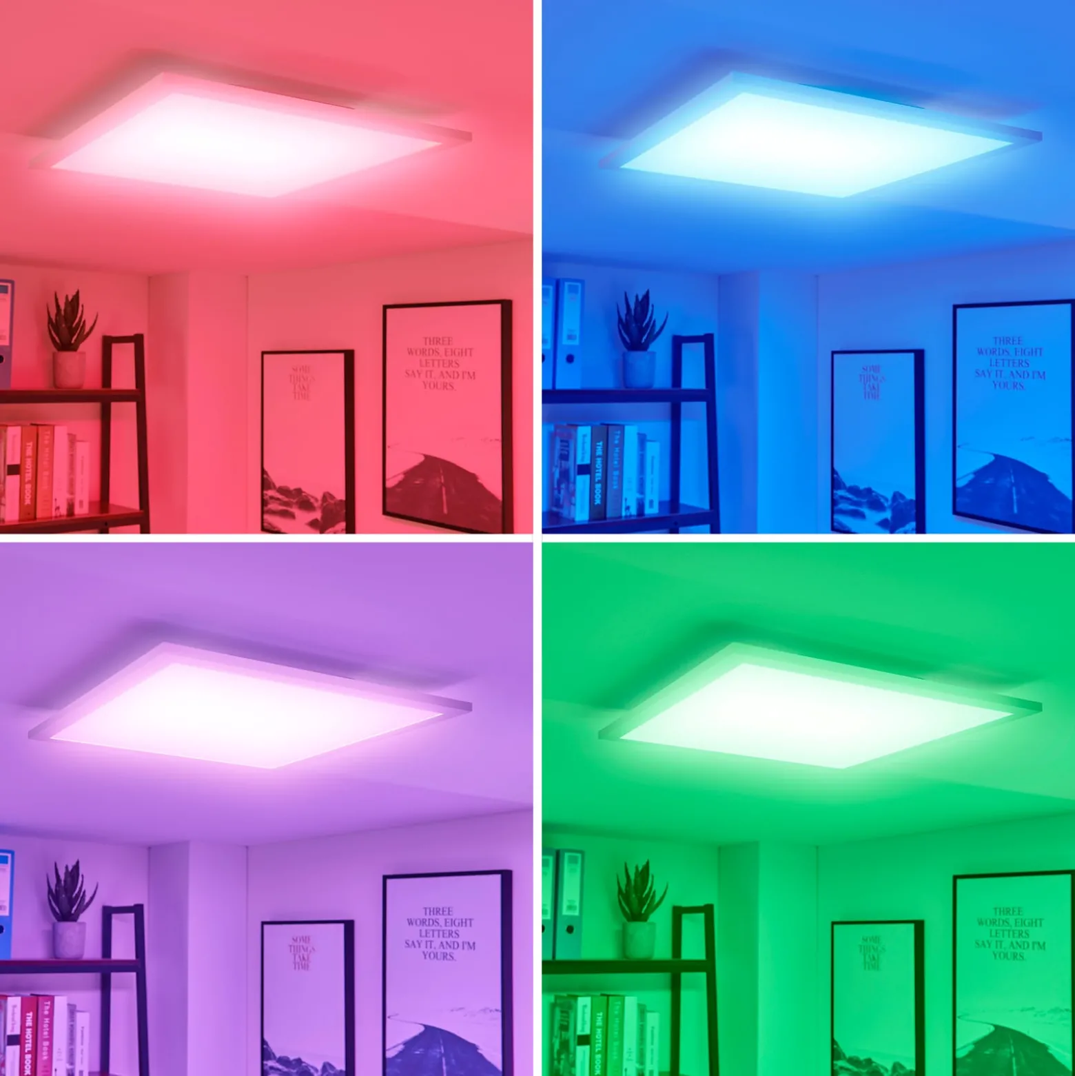 Arcchio Tinus -LED-paneeli RGB, 45 cm x 45 cm