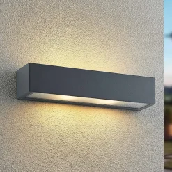 Arcchio ulkoseinälamppu LengoE27, 38 cm, antrasiitti, E27, IP54