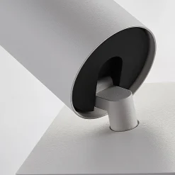 Arcchio-valaisimen Brinja, valkoinen, kulmikas, Ø 6 cm, 1-lamppuinen, GU10