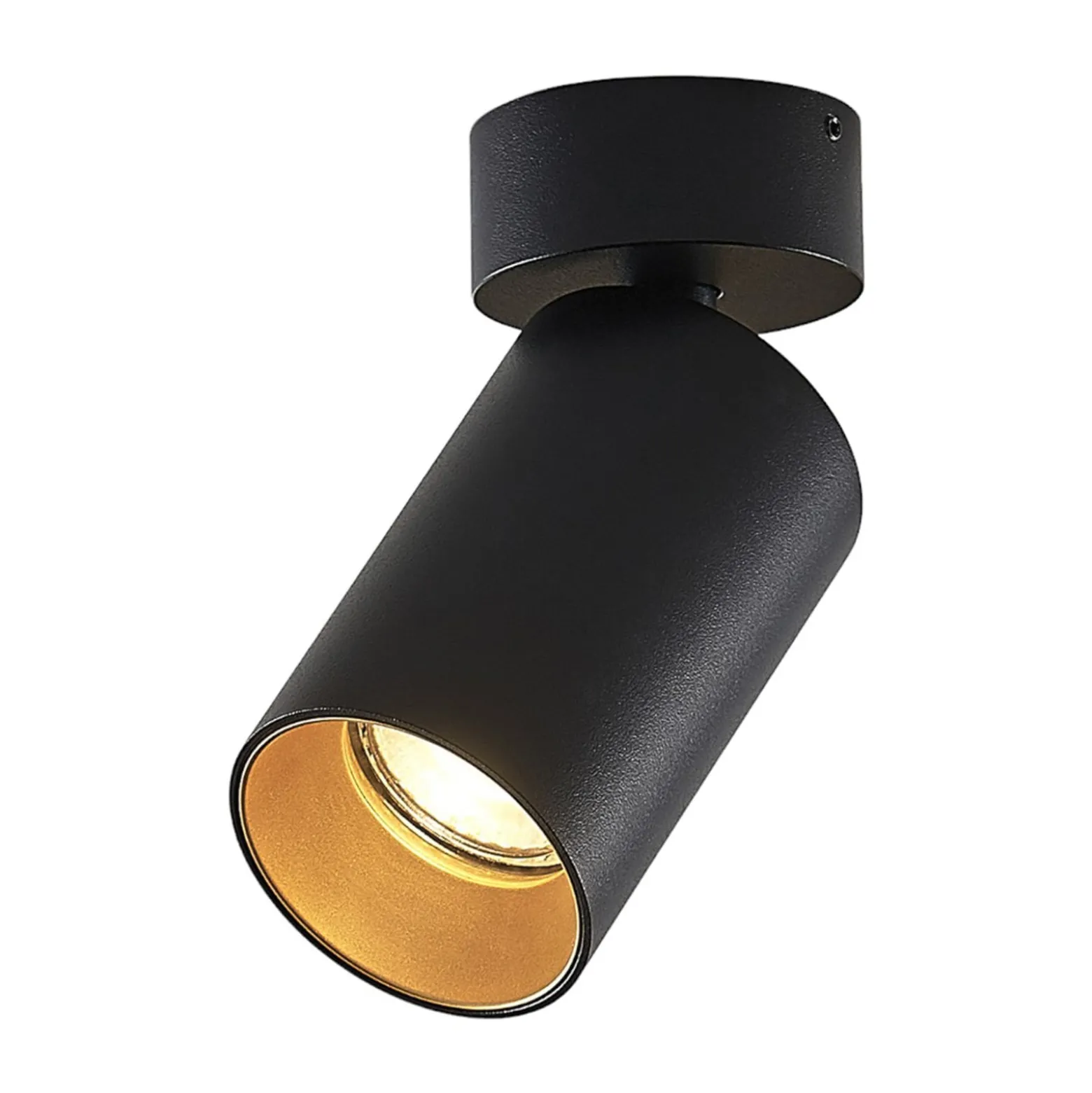 Arcchio valonheitin Brinja, 4 kpl, musta, pyöreä, Ø 6cm, GU10