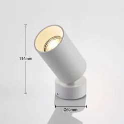 Arcchio valonheitin Brinja, 3 kpl, valkoinen, pyöreä, Ø 6 cm, GU10