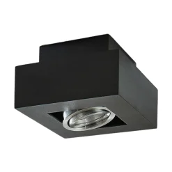 Arcchio valonheitin Vince, 14 x 14 cm, musta, metalli, GU10