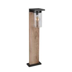 ARDILA-pylväsvalaisin, puun ulkonäkö, korkeus 65 cm, metalli/lasi, IP44