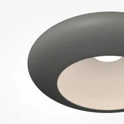 Aros-LED-kattovalaisin, tummanharmaa, halkaisija 40 cm, metalli, 3 000 K