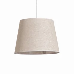 Ascot-riippuvalaisin, beige, kangas, 3-valo, hajautettu
