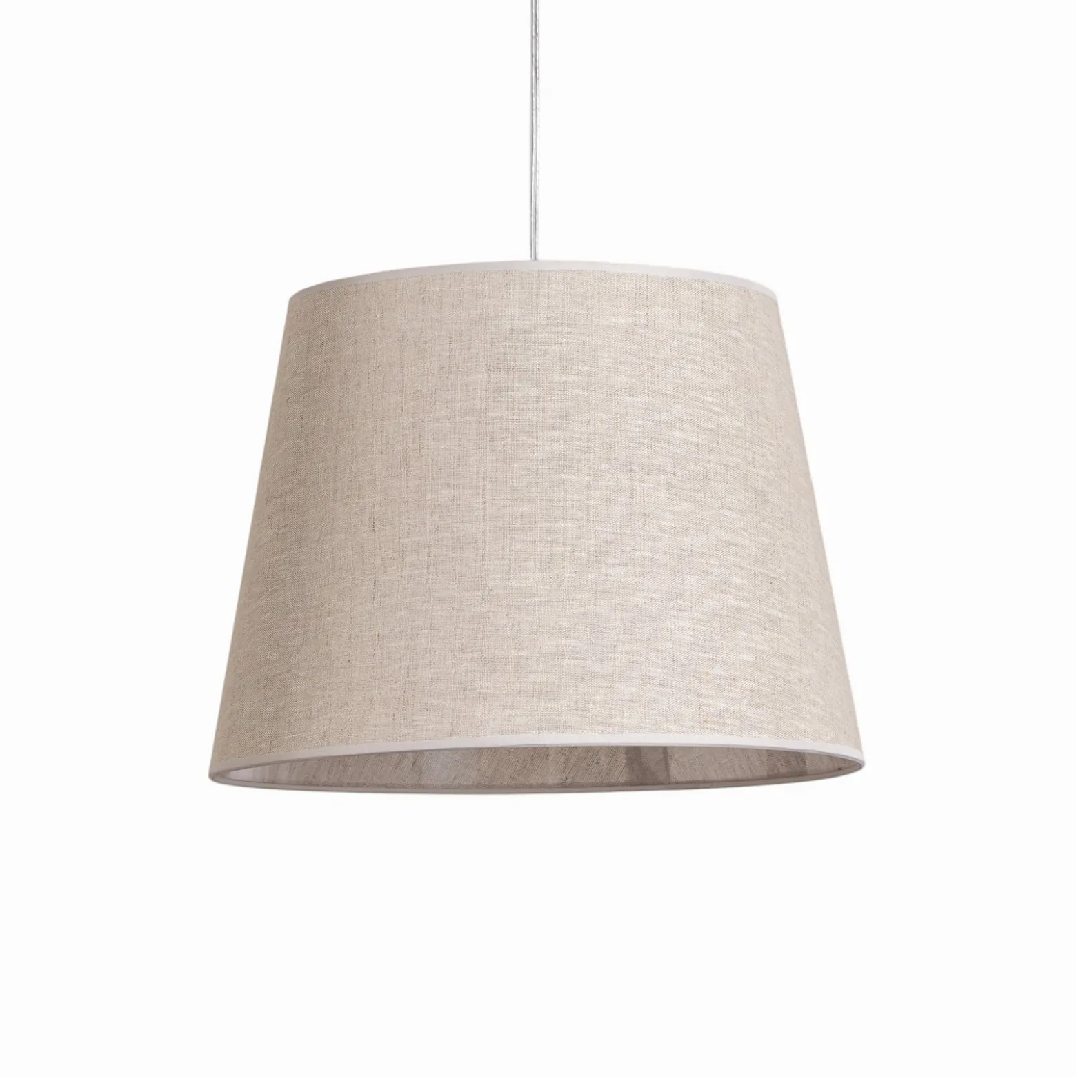Ascot-riippuvalaisin, beige, kangas, 3-valo, hajautettu