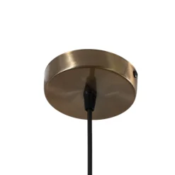 Astel-riippuvalaisin, punainen, Ø 41 cm, metallia, antiikkimessinki,