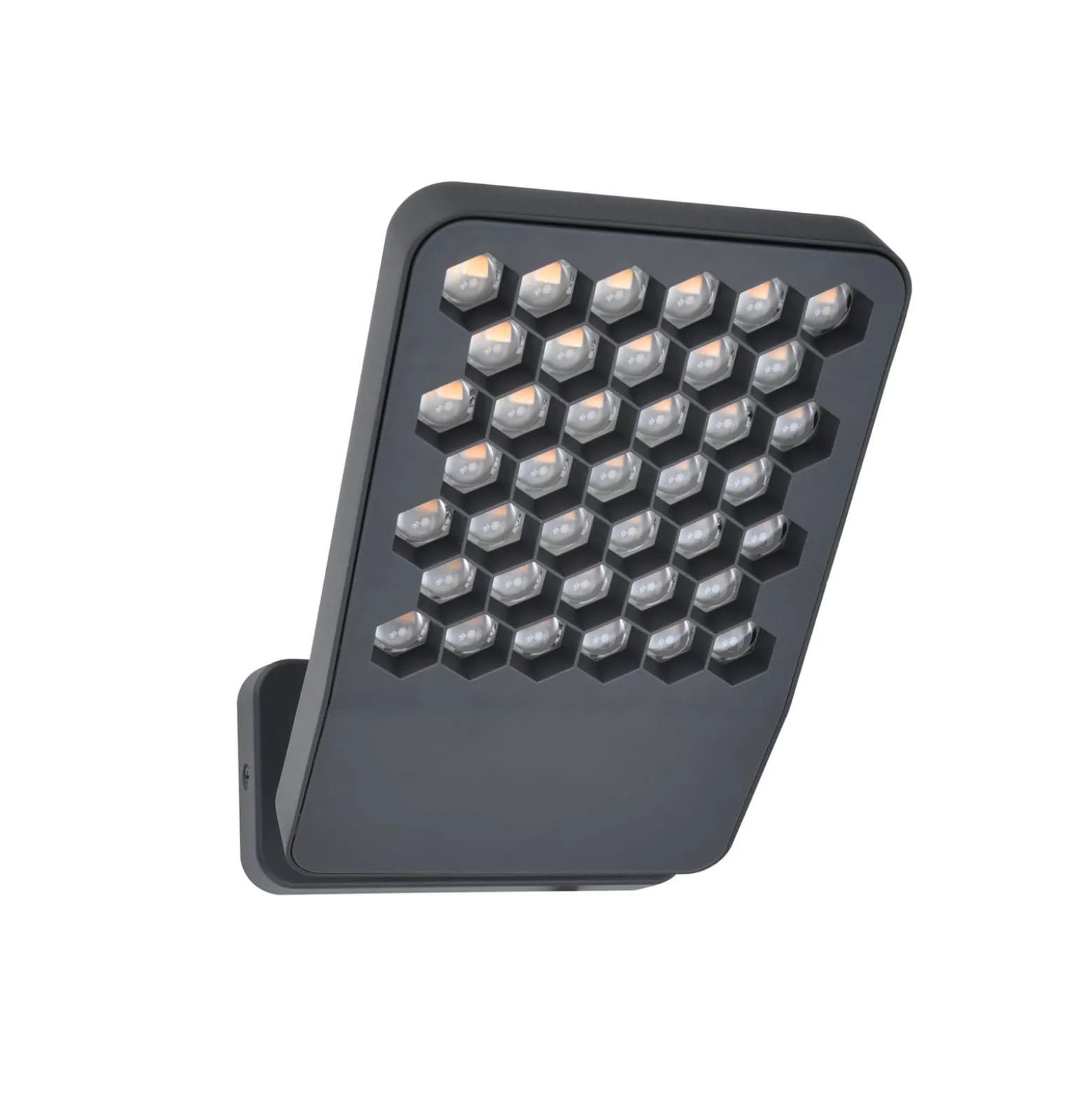 ATLANTIS-LED-ulkoseinävalaisin, tummanharmaa, 22 cm, metallia, IP54