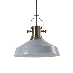 Augusta-riippuvalaisin, harmaa, Ø 40 cm, metalli, E27, vintage
