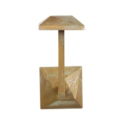 Aura Edge -LED-ulkoseinävalaisin, korkeus 24 cm, antiikkimessinki