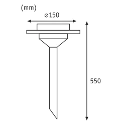 Aurinkokennovalaisin Ufo LED IP44 ruostumaton
