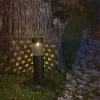 Aurinkokäyttöinen Blace-LED-valaisin, musta 39 cm