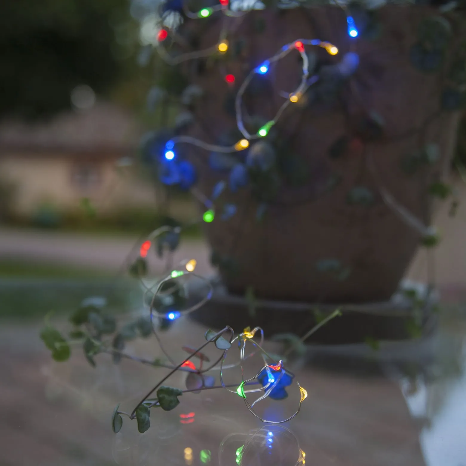 Aurinkokäyttöinen Dew Drop -LED-valoketju moniväri