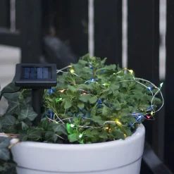 Aurinkokäyttöinen Dew Drop -LED-valoketju moniväri