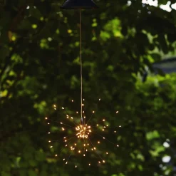Aurinkokäyttöinen Firework-LED-riippuvalaisin