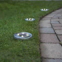 Aurinkokäyttöinen Lawnlight-LED-lamppu maapiikillä