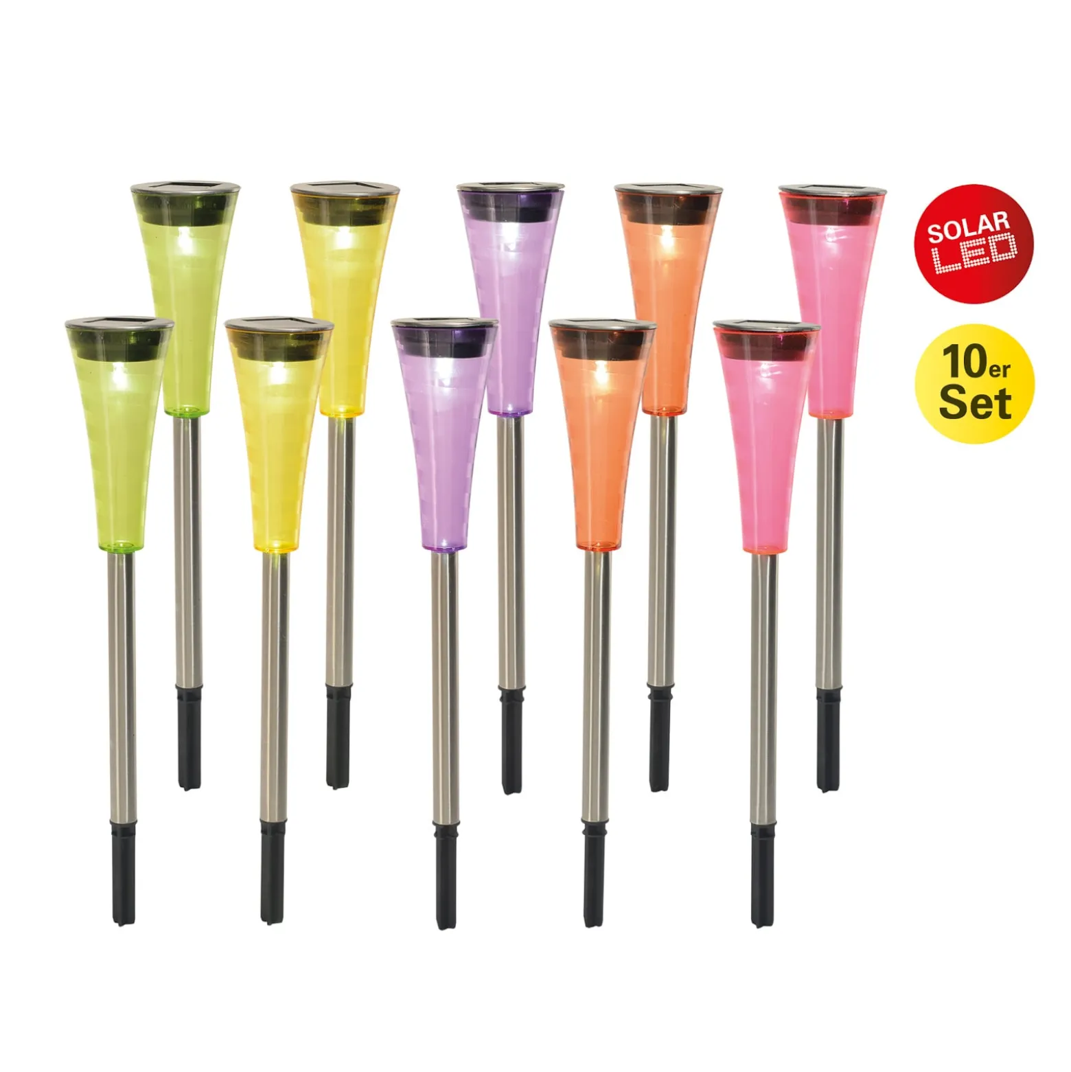Aurinkokäyttöinen LED-koristevalo 4180702, 10 kpl