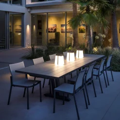 Aurinkokäyttöinen LED-lyhty Bump 300, harmaa