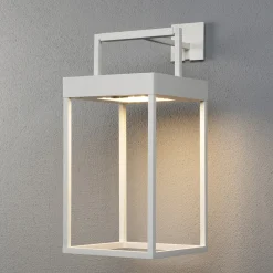 Aurinkokäyttöinen LED-lyhty Portofino, valkoinen