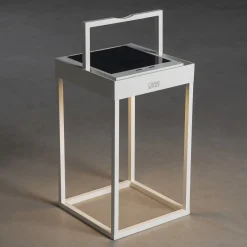 Aurinkokäyttöinen LED-lyhty Portofino, valkoinen
