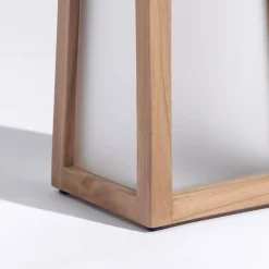 Aurinkokäyttöinen LED-lyhty Tecka, tiikki 25cm