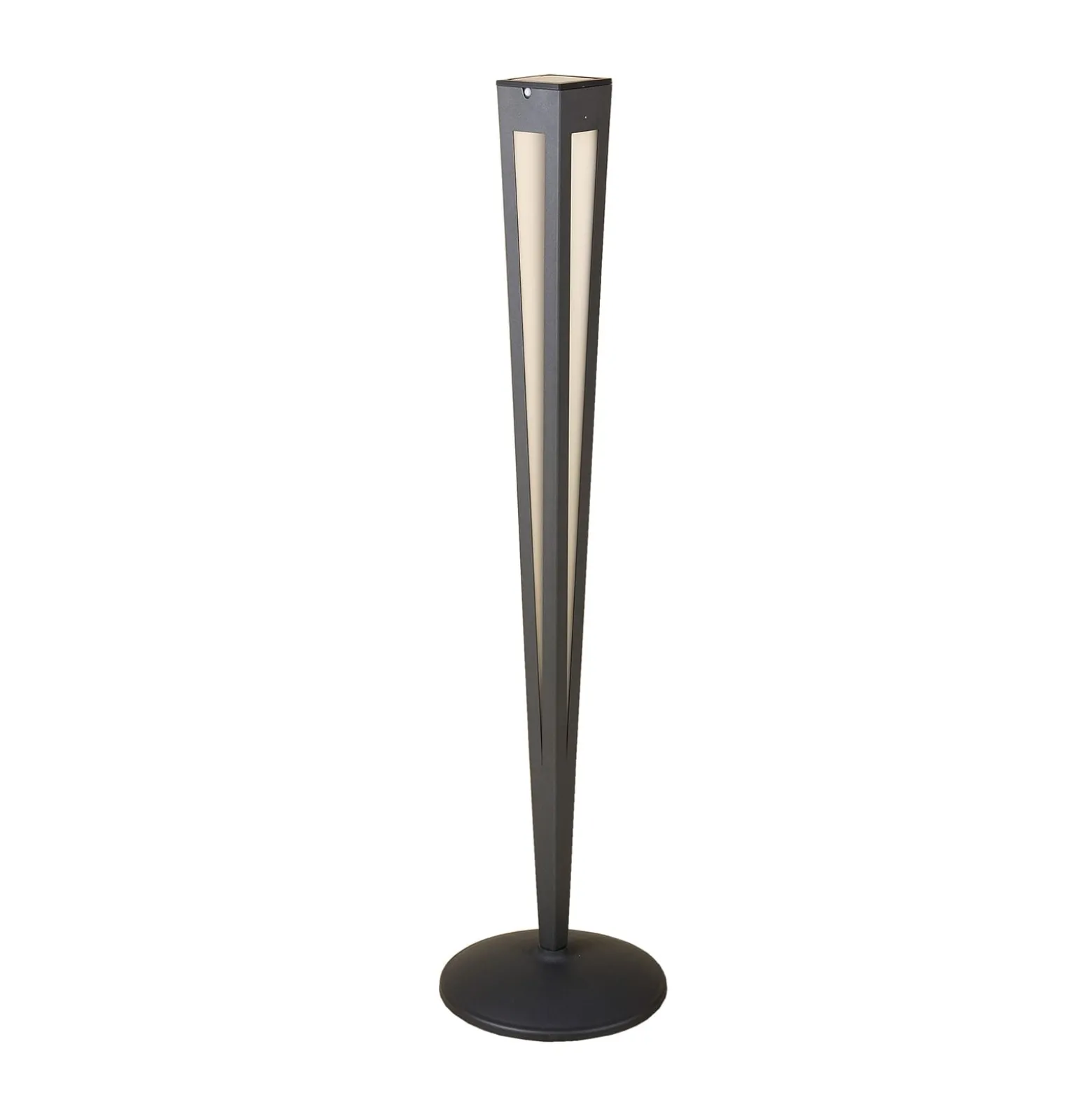 Aurinkokäyttöinen LED-soihtu Tinka, 120 cm, harmaa