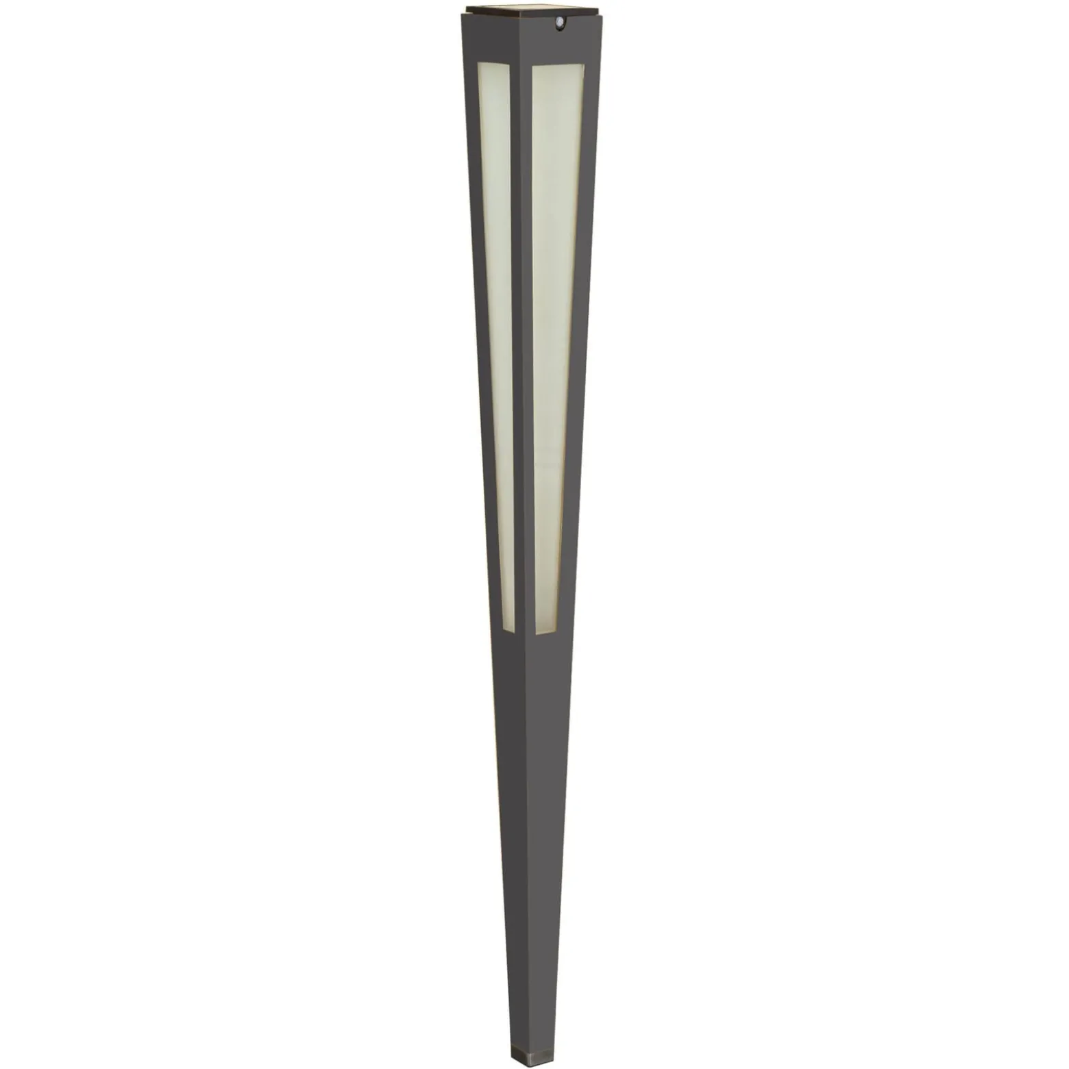Aurinkokäyttöinen LED-soihtu Tinka, 120 cm, harmaa