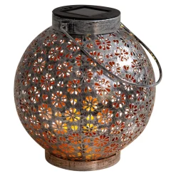 Aurinkokäyttöinen LED-valaisin 52854, hopea, metalli, 20 cm, IP44, 2 kpl