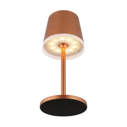 Aurinkokäyttöinen LED-valaisin, metallia, kuparinvärinen, korkeus 41 cm, IP44