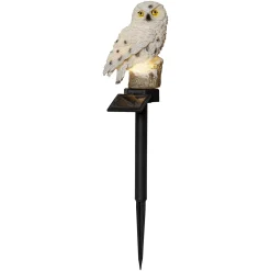 Aurinkokäyttöinen Owl-LED-valaisin maapiikillä
