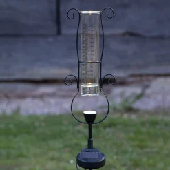 Aurinkokäyttöinen Pluvio-LED-valo sademittarilla