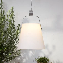 Aurinkokäyttöinen Solia-LED-riippuvalaisin Ø 28 cm