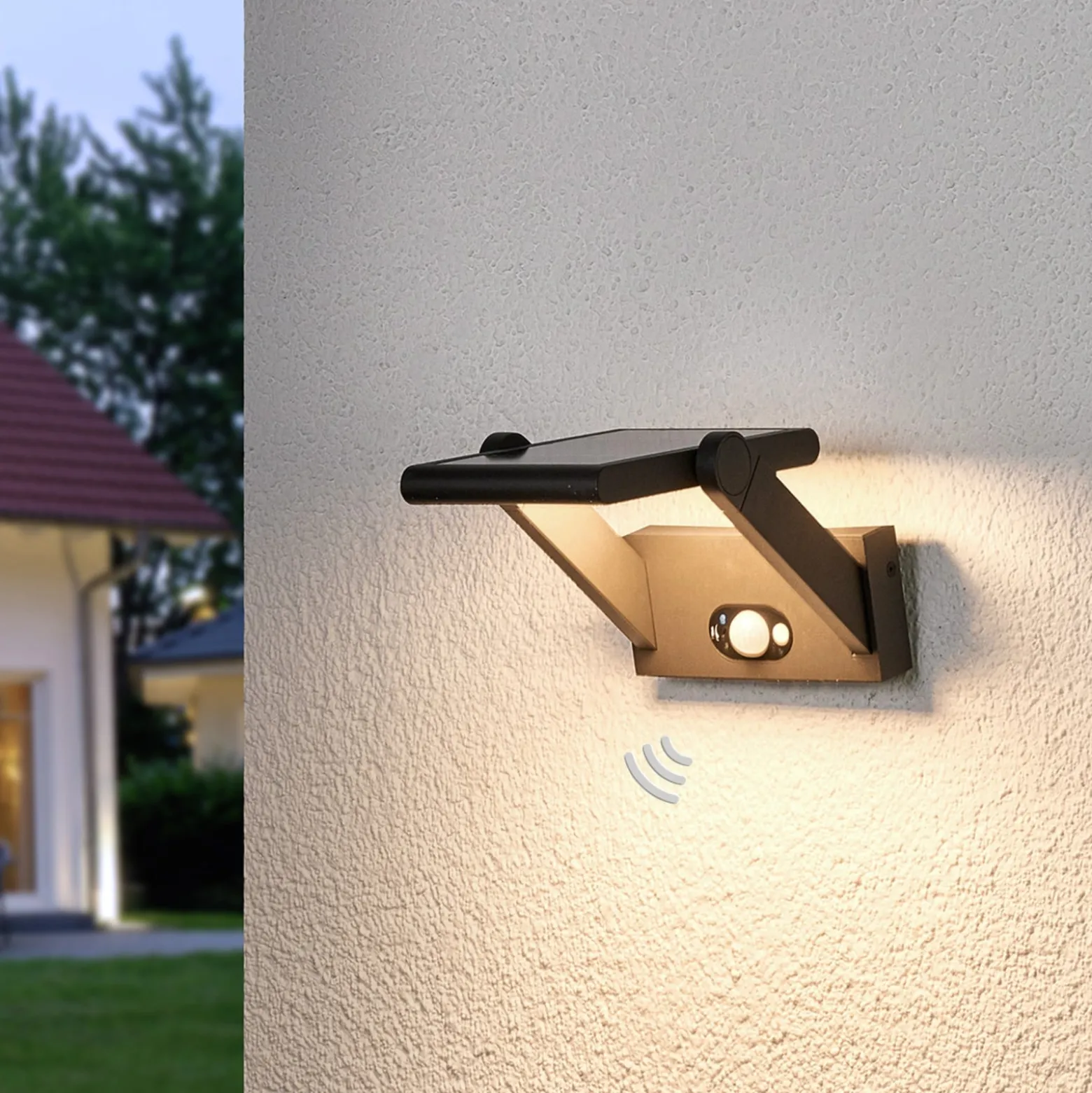 Aurinkokäyttöinen Valerian-LED-ulkoseinävalaisin