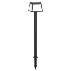Aurinko-LED-polkujen valaisin Altilia, korkeus 106 cm, musta, anturi