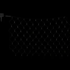Aurinko-LED-valoverho IP44 110 x 90 cm, 100 lamppua