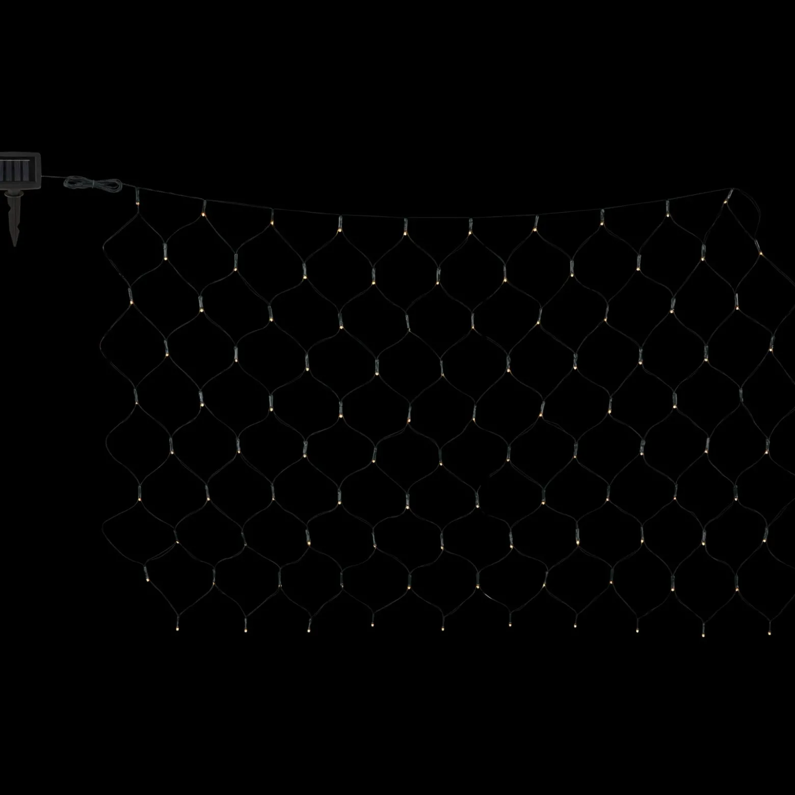 Aurinko-LED-valoverho IP44 110 x 90 cm, 100 lamppua