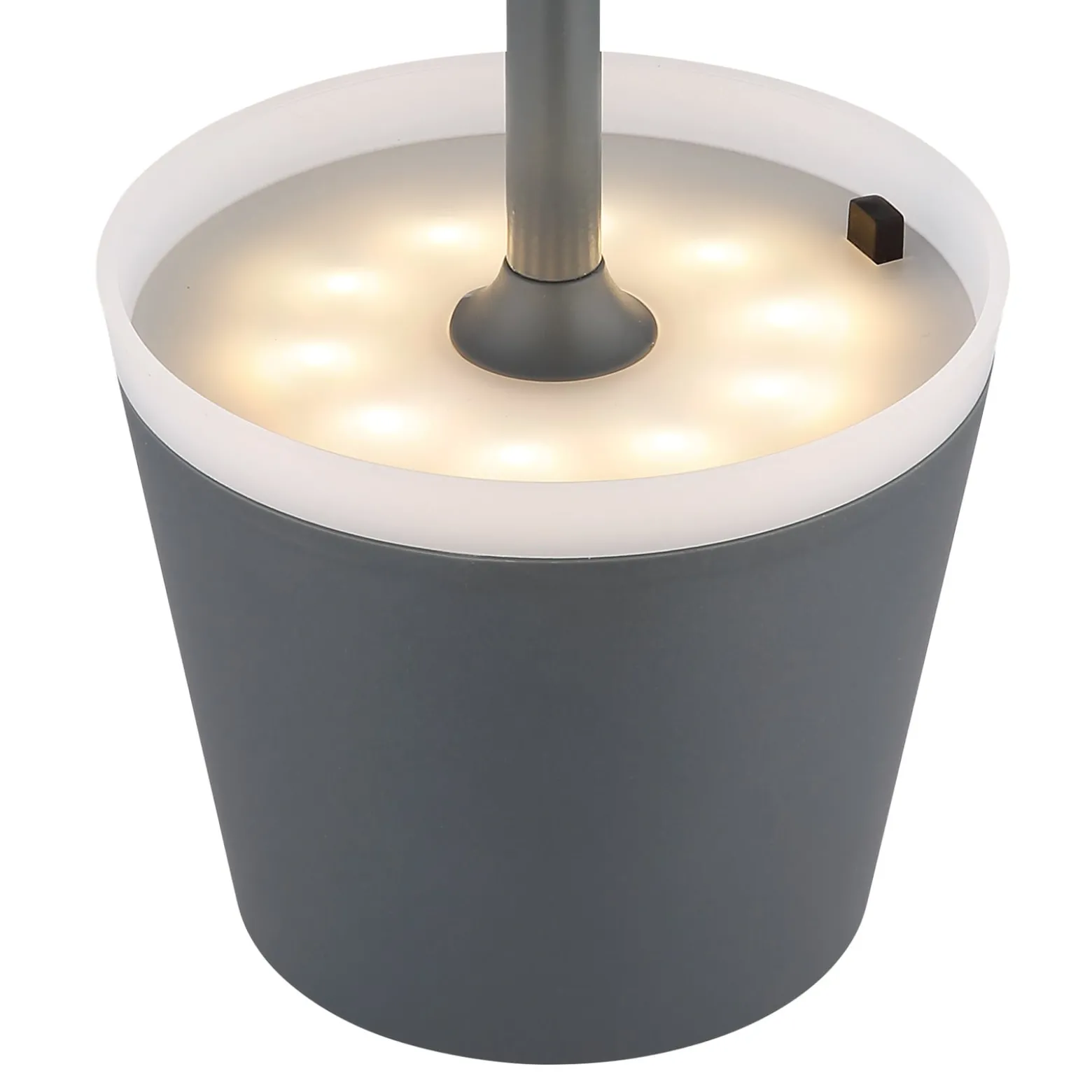 Aurinko-pöytälamppu 36637A, IP44, antrasiitti