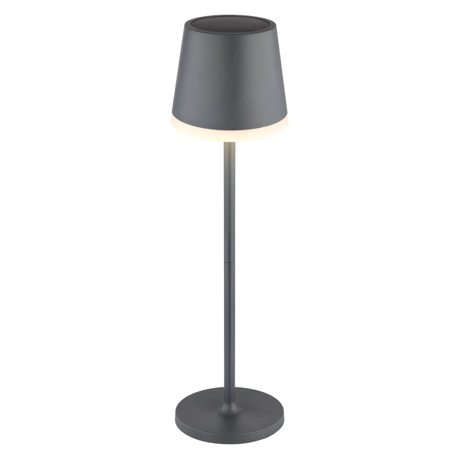 Aurinko-pöytälamppu 36637A, IP44, antrasiitti