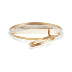 Aurora LED-kattovalaisin, kullanvärinen Ø 61 cm, alumiini, CCT