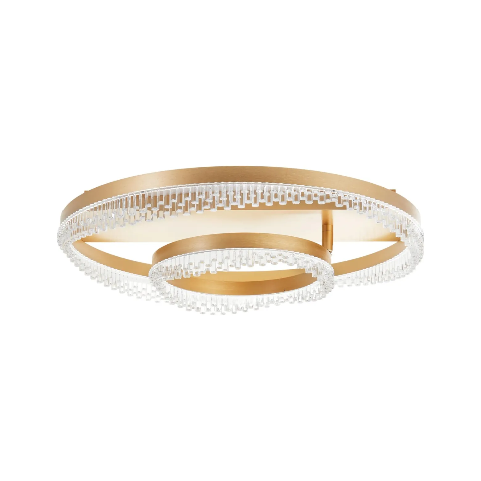 Aurora LED-kattovalaisin, kullanvärinen Ø 61 cm, alumiini, CCT