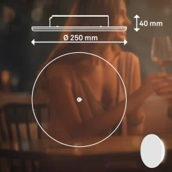 Aurora LED ladattava ulkoseinävalaisin, valkoinen, kosketus himmennin, IP54